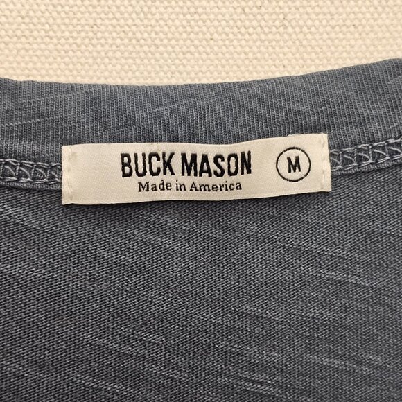 Buck Mason Short Sleeve Crew Neck Shirt M - Picture 4 of 6